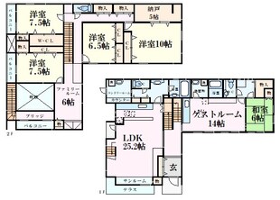 大原町戸建の物件間取画像